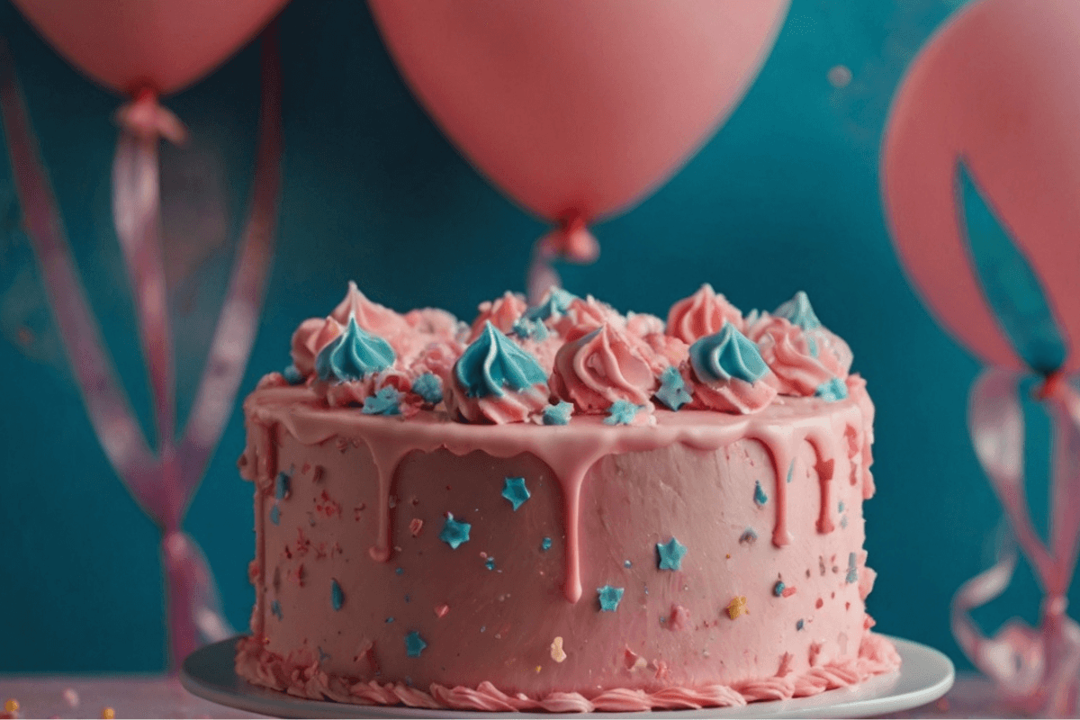 Gender Reveal Cake