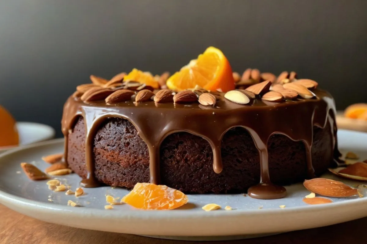 chocolate orange almond cake